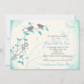 歌鳥の結婚記念日誓いの更新 招待状 (裏面)