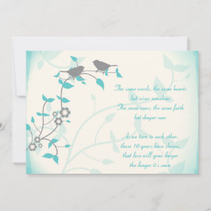 歌鳥の結婚記念日誓いの更新 招待状