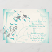 歌鳥の結婚記念日 誓いの更新 招待状 (正面/裏面)