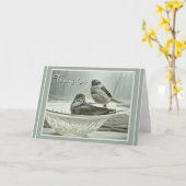 歌鳥 - 想い出 - 祈り カード (黄色い花)