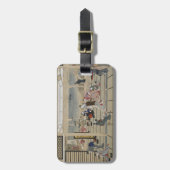 歌麿の日本のアートカスタムラゲッジタグ ラゲッジタグ (正面縦)