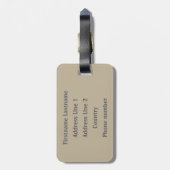 歌麿の日本のアートカスタムラゲッジタグ ラゲッジタグ (裏面縦)