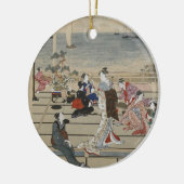 歌麿の日本のオーナメント セラミックオーナメント (左)