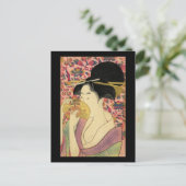 歌麿喜多川櫛くし ポストカード (スタンド正面)