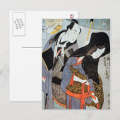 歌麿：恋人1797年 ポストカード (正面/裏面)