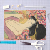 歌麿：櫛。 薄葉紙 (クラフト)