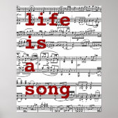 歌/人生は歌である ポスター (正面)