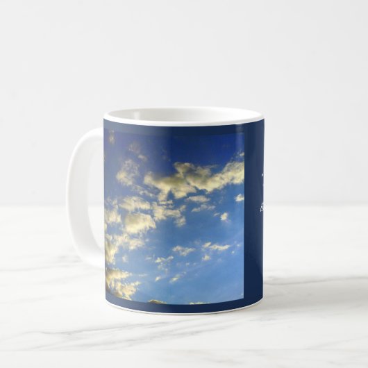 歌KahlilのGibranの無言の引用文 コーヒーマグカップ (正面左)