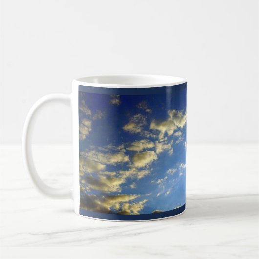 歌KahlilのGibranの無言の引用文 コーヒーマグカップ (左)