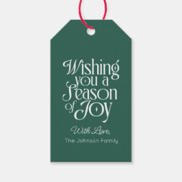 歓びの季節　ホリデーギフトタグ　パーソナライズド ギフトタグ