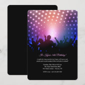 歓呼の友達のシルエット 招待状 (正面/裏面)