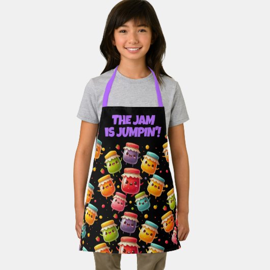 歓喜おもしろいに満ちたジャムジャム エプロン (インサイチュ)