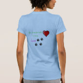 歓喜する爆発犬 Tシャツ (裏面)