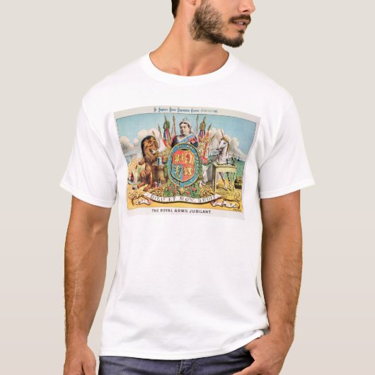 歓喜する王室のな腕 Tシャツ (正面)
