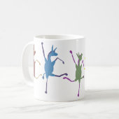 歓喜するJennetsのろばのコーヒー・マグ コーヒーマグカップ (正面左)