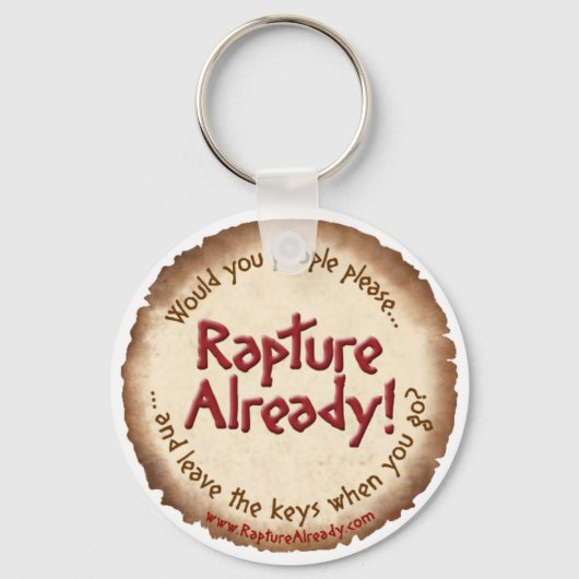 歓喜だ！パーチメントキーチェーン キーホルダー (正面)