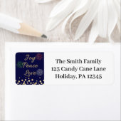 歓喜と平和、愛の花火大会の演説 ラベル (インサイチュ)