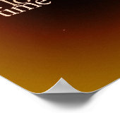 歓喜と感謝の金ゴールドポスター ポスター (角)