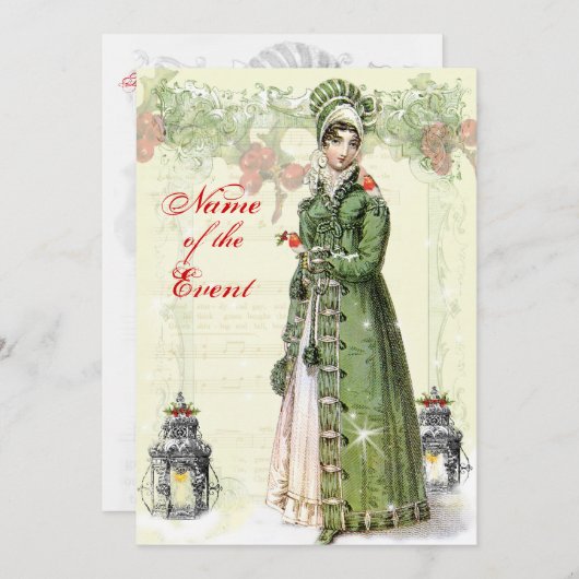 歓喜に満ちたノエル(代替) 招待状 (正面/裏面)