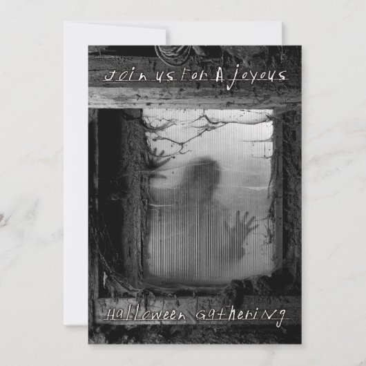 歓喜に満ちたハロウィンの集まり 招待状 (正面)