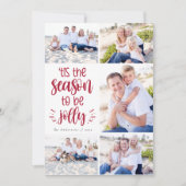 歓喜に満ちた季節のフォトコラージュ シーズンカード (正面)