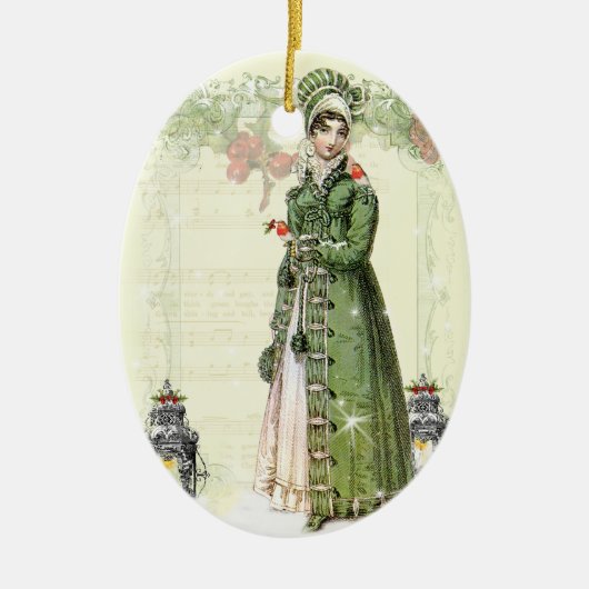 歓喜に満ちた小音 セラミックオーナメント (正面)