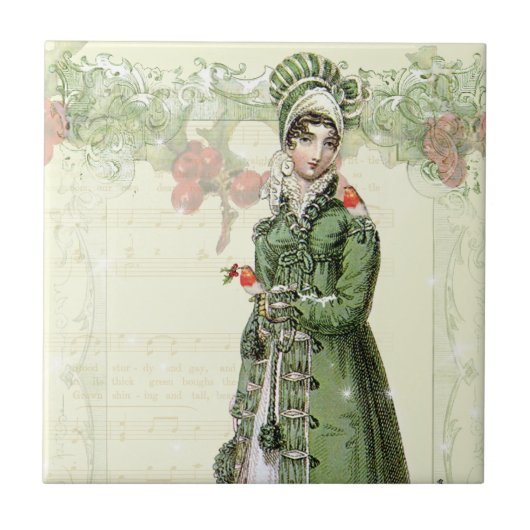 歓喜に満ちた小音 タイル (正面)