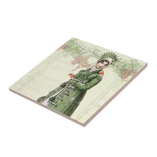 歓喜に満ちた小音 タイル (側面)