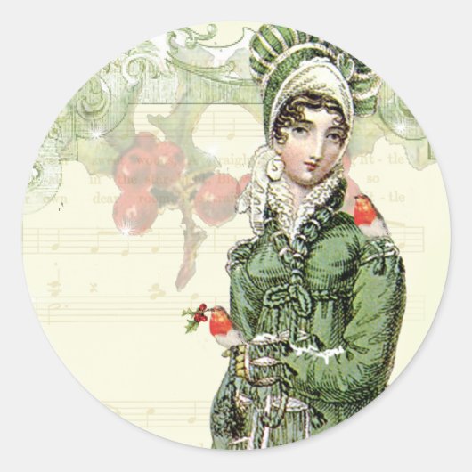 歓喜に満ちた小音 ラウンドシール (正面)