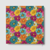 歓喜に満ちた花のヴィンテージイラスト ゲストブック (裏面)