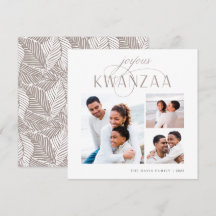 歓喜に満ちた | 3 Photo Collage Kwanzaa