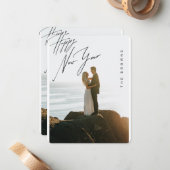 歓喜のふたり　ハッピー・ニュー・イヤーカード ノートカード (正面/裏面インサイチュ)