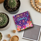 歓喜のインスピリシティパープルおもしろいインスパイアフローラ マグネット