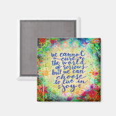 歓喜のインスピレーションをかわいらし持って生感動的きる マグネット (正面/裏面)