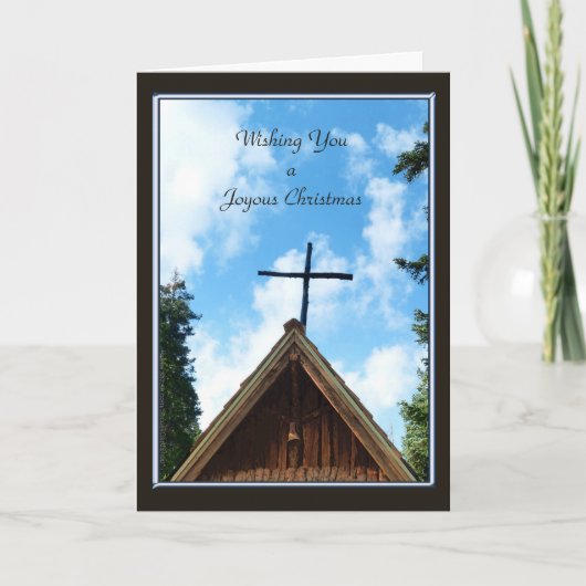 歓喜のクリスマスオールドカントリー教会 シーズンカード (正面)