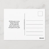 歓喜のクワンザァ原則クロスワード ポストカード (裏面)