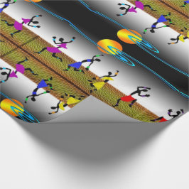 歓喜のクワンザダンス ラッピングペーパー
