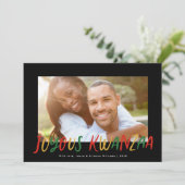 歓喜のクワンザモダンレタータイプ写真 シーズンカード (スタンド正面)