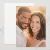 歓喜のゴールデンロマンチックフォト 招待状 (正面/裏面)