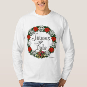歓喜のユール（キリスト降誕祭）メンズ長袖シャツ Tシャツ