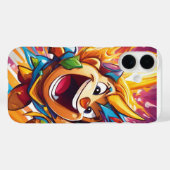 歓喜の一筆が光に輝く。 Case-Mate iPhoneケース (裏面 (横))