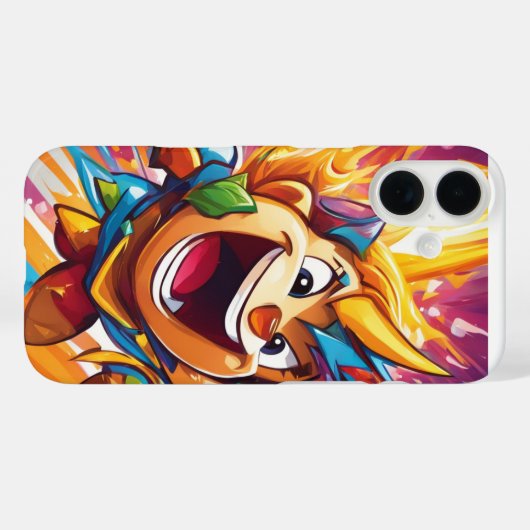 歓喜の一筆が光に輝く。 Case-Mate iPhoneケース (裏面 (横))