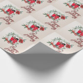 歓喜の休日カスタムの写真パターン（の模様が）ある ラッピングペーパー (角)