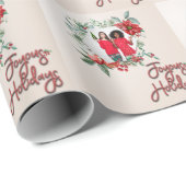 歓喜の休日カスタムの写真パターン（の模様が）ある ラッピングペーパー (ロールコーナー)