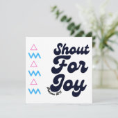 歓喜の叫びクリスチャンお祝いバプテスムカード シーズンカード (スタンド正面)