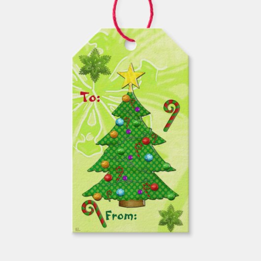 歓喜の大事な行事が行き交う ギフトタグ (正面)