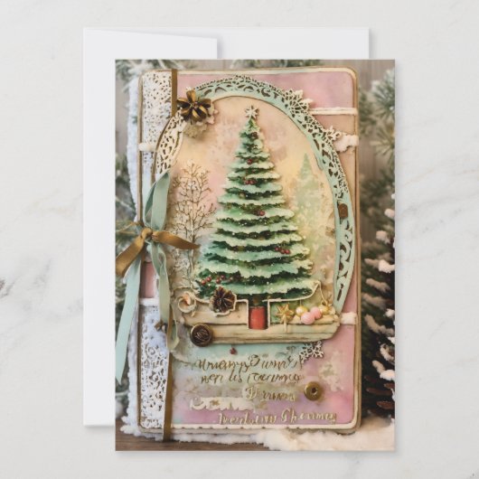 歓喜の季節のクリスマスグリーティングカード シーズンカード (正面)