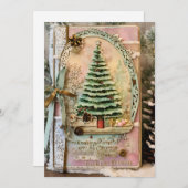 歓喜の季節のクリスマスグリーティングカード シーズンカード (正面/裏面)