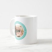 歓喜の季節の挨拶 | カスタム家族の写真 コーヒーマグカップ (正面左)