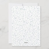 歓喜の宗教的な写真カード冬のネイビーブルー シーズンカード (裏面)